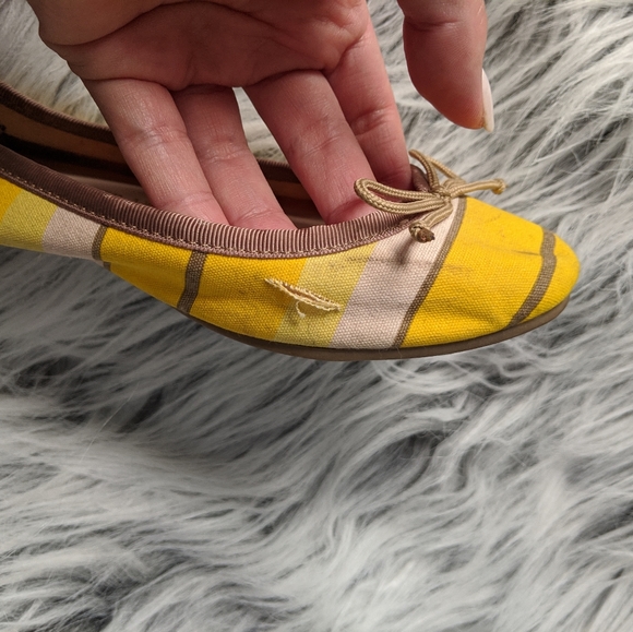 GAP Yellow Stripe Ballet Flats - Picture 10 of 12